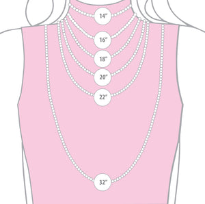 Necklace size chart.