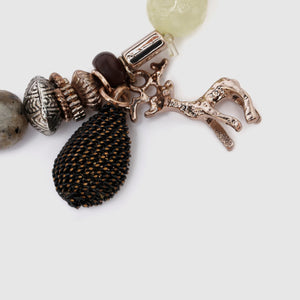 Natural Stone Necklace Charm Detail